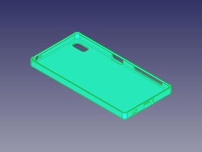 xperia z5 case not tested mobile phone 3d print model - Mito3D