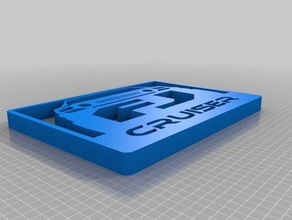 toyota fj cruiser badge signs logos 3d print model - Mito3D