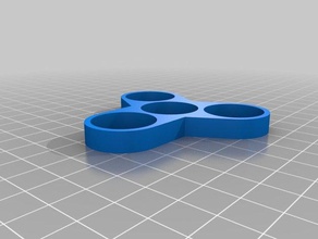 parametrische tri-spinner zappeln Spielzeug Spiel Zubehör 3d print model - Mito3D