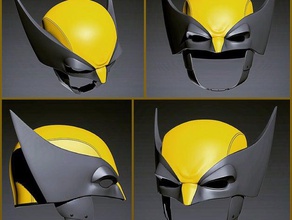 wolverine capacete pessoas cosplay 3d print model - Mito3D