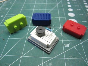 mini breadboard holder 55 point electronics mount prototype 3d print model - Mito3D
