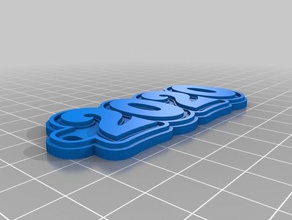 class 2020 keychains customized 3d print model - Mito3D