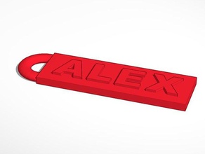 alex Namensschild 3d drucken 3d print model - Mito3D