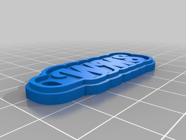 base layer Schlüsselanhänger angepasst 3D print model - Mito3D