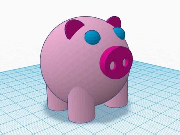 dont go bacon my heart pig shape tail animals 3D print model - Mito3D