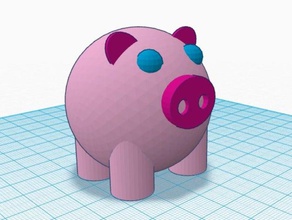 dont go bacon my heart pig shape tail animals 3d print model - Mito3D