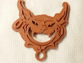 cheshire cat keychain keychains 3d print model - Mito3D