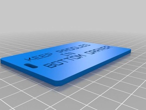 meine angepasste customizer-version des Gepäck-label Organisation 3d print model - Mito3D