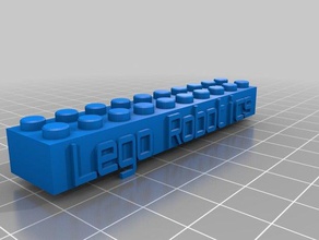 mon personnalisés en blocs lego necklacekeychain la construction jouets 3d print model - Mito3D