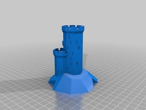 il mio personalizzato fantastico castello medievale generatore v1 gli edifici strutture 3d print model - Mito3D