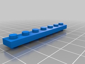 1x7 dbl 85 lego Bau - Spielzeug angepasst 3d print model - Mito3D