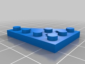 4x3 ala 85 lego de la construcción los juguetes personalizado 3d print model - Mito3D