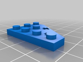 4x3 ala 85 lego de la construcción los juguetes personalizado 3d print model - Mito3D