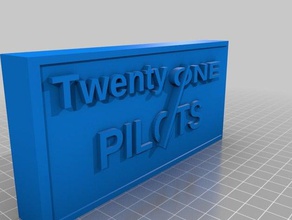 21 piloti simbolo 3d stampa 3d print model - Mito3D