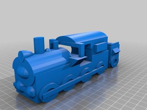 train à vapeur 3d l'impression 3d print model - Mito3D