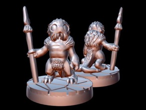 zoog warrior 15mm scale toys games 28mm boardgame boardgames callofcthhulhu cosmichorror cthulhu dnd dungeons dragons fantasy gaming lovecraft miniature miniatures monster mythos pathfinder roleplaying rpg tabletop wargame wargames wargaming wayfarer tactics 3d print model - Mito3D