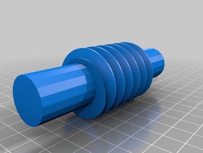 worm gear 3d printing 3d print model - Mito3D