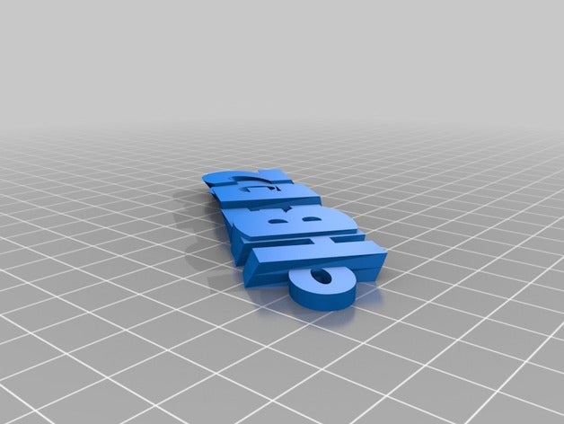 07 de porte-clés personnalisé 3D print model - Mito3D
