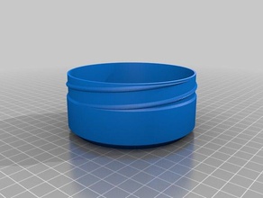 100 container da 40 a testa zigrinata coperchio i contenitori personalizzato 3d print model - Mito3D