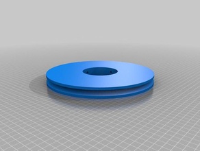 my customized parametric v-belt pulleyroller gadgets 3d print model - Mito3D