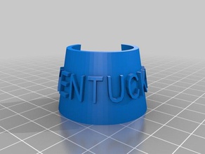 kentucky alimentos bebida personalizado 3d print model - Mito3D