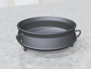 cauldron decorative pot 3d print model - Mito3D