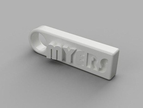 myers keychain organization 3d print model - Mito3D