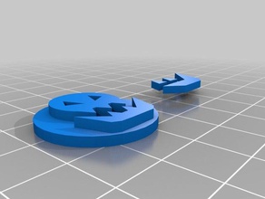 orc crânio token 3d impressão 3d print model - Mito3D