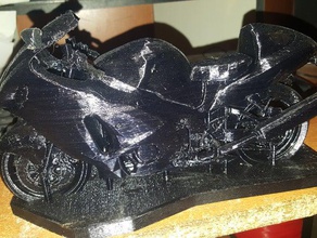 hayabusa moto automobile 3d print model - Mito3D