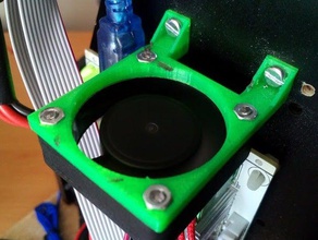 ctc fan bracket 3d printer parts 3d print model - Mito3D