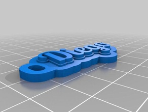 diego Schlüsselanhänger angepasst 3d print model - Mito3D