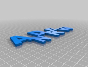 andrew name tag 3d printing 3d print model - Mito3D
