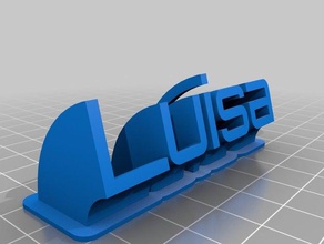 luisa office personalizzato 3d print model - Mito3D