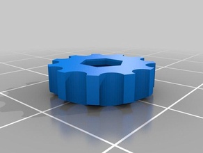 m3 nut knob simple diy customized 3d print model - Mito3D