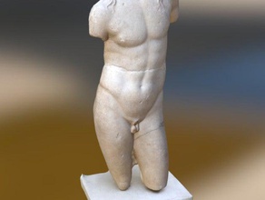 torse dionysos les analyses des répliques L'impression 3d Numérisation le patrimoine culturel l'éducation grec l'homme la mythologie nu nude de l'époque romaine sculpture statue 3d print model - Mito3D