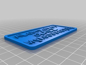 placa aluminios sinais logotipos personalizado 3d print model - Mito3D