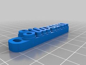 silvana Schlüsselbund Schlüsselanhänger angepasst 3d print model - Mito3D