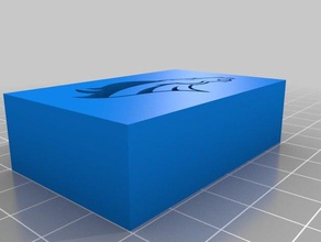 broncos-logo base 3d drucken 3d print model - Mito3D