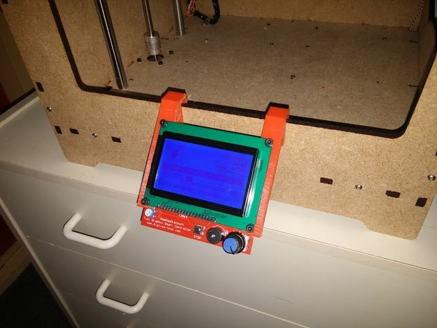 reprap indirim denetleyicisi mount ultimaker 3d yazıcı parçalar ekran lcd reprapdiscount akıllı kumanda orijinal yükseltme 3D print model - Mito3D