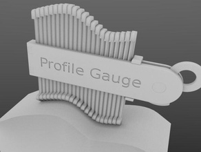 profile gauge hand tools 3d print model - Mito3D