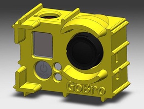 gobro rc vehículos gopro hero 3 3d print model - Mito3D