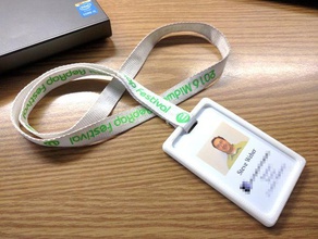 rfid badge holder accessories card festival reprap 3d print model - Mito3D