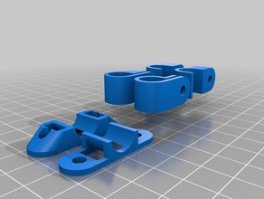 my customized parametric cable pipe clip parts 3d print model - Mito3D
