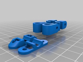 my customized parametric cable pipe clip parts 3d print model - Mito3D