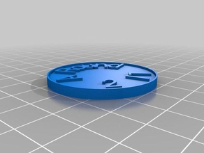 round 2 coins badges customized 3d print model - Mito3D