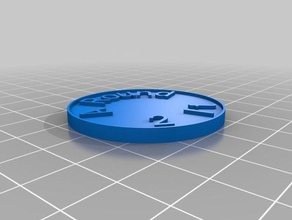 round 2 coins badges customized 3d print model - Mito3D