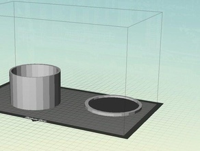 der zylindrische Behälter Organisation 3d print model - Mito3D