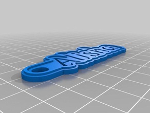 alisha cortar a través llaveros personalizado 3d print model - Mito3D