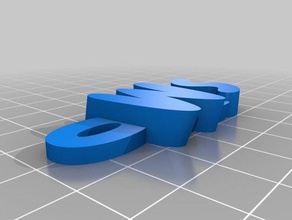 wes llavero llaveros personalizado 3d print model - Mito3D