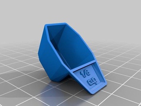 mon personnalisés mesure cupscoop ménage fournitures 3d print model - Mito3D
